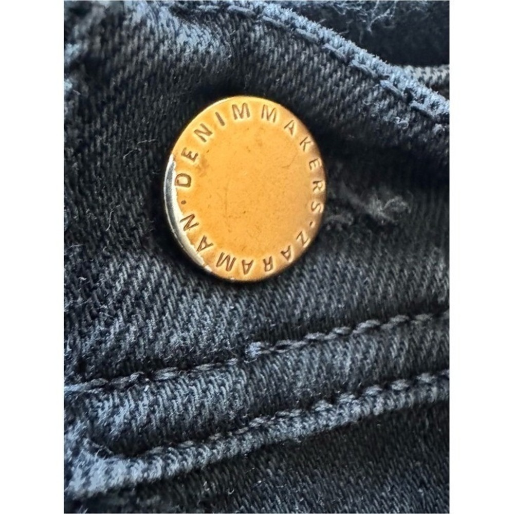 Zara Black Wash Skinny Jeans Men's Size 32 Stretch Denim EU 42 USA 32 - Picture 3 of 9